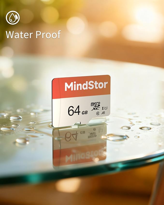 Micro SDXC 64GB Memory Card, MindStor 90MB/s Read Speed TF Card