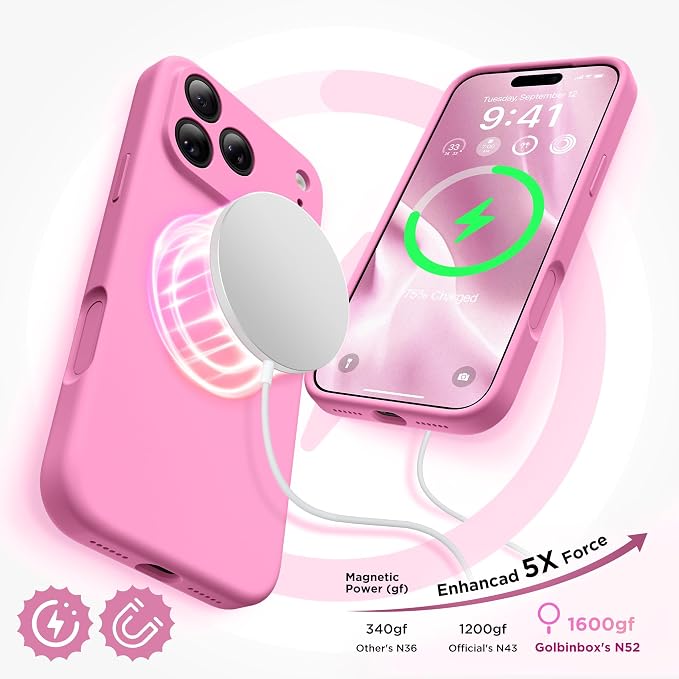 GolbinBox Magnetic for iPhone 17 Pro Max Case, Compatible