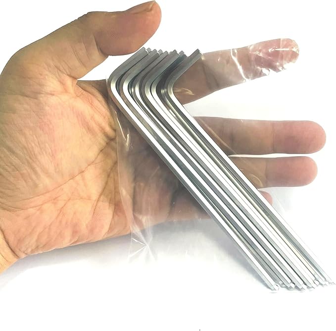 10pcs 5/32 Ball End Allen Wrench sets,5/32" Hex Key Wrench set,allen key Door Key L Shaped hex wrench set with Long Arm.