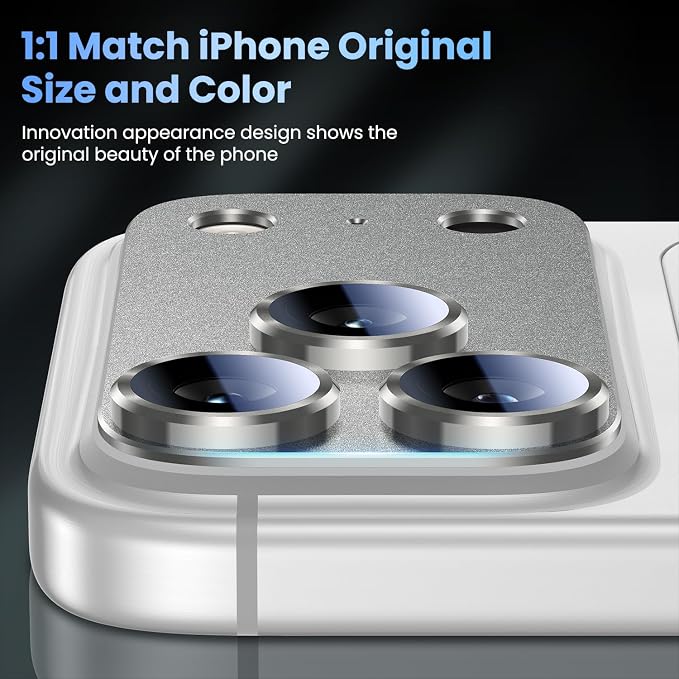Uyiton Compatible with iPhone 17 Pro Max Camera Lens Protector