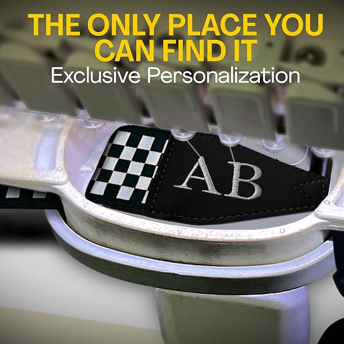 Art Tribute Custom Black White Checkers Camera Strap