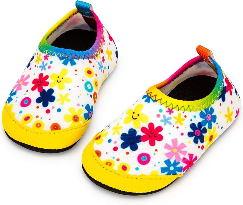 Baby Boys and Girls Swim Water Shoes Barefoot Aqua Socks Non-Slip for Beach Pool Toddler Kids