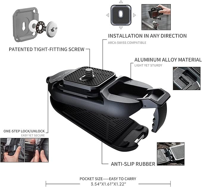 PGYTECH Beetle Camera Clip