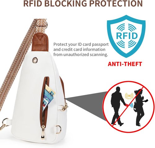 BIAVOI Crossbody Purse - Anti-Theft RFID Blocking Sling Bag for Women | Small Vegan Leather Travel Bag
