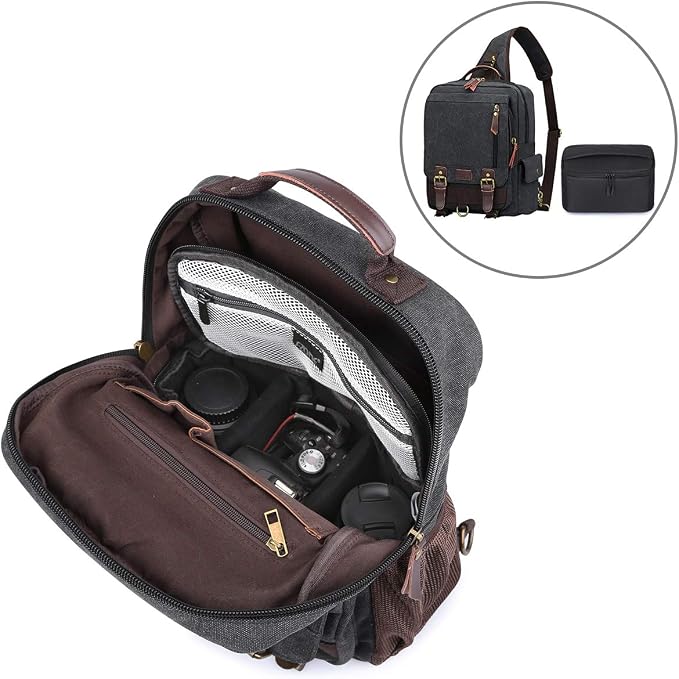 S-ZONE Padded Folding Camera Bag
