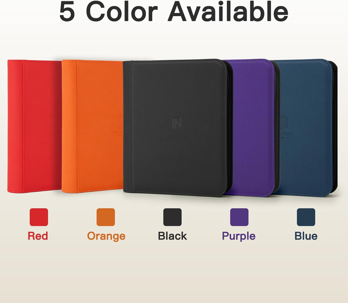 Skiennix Toploader Binder - 9 Pocket Card Album with 324 Slots for 3" x 4" Trading & Sports Cards | Black