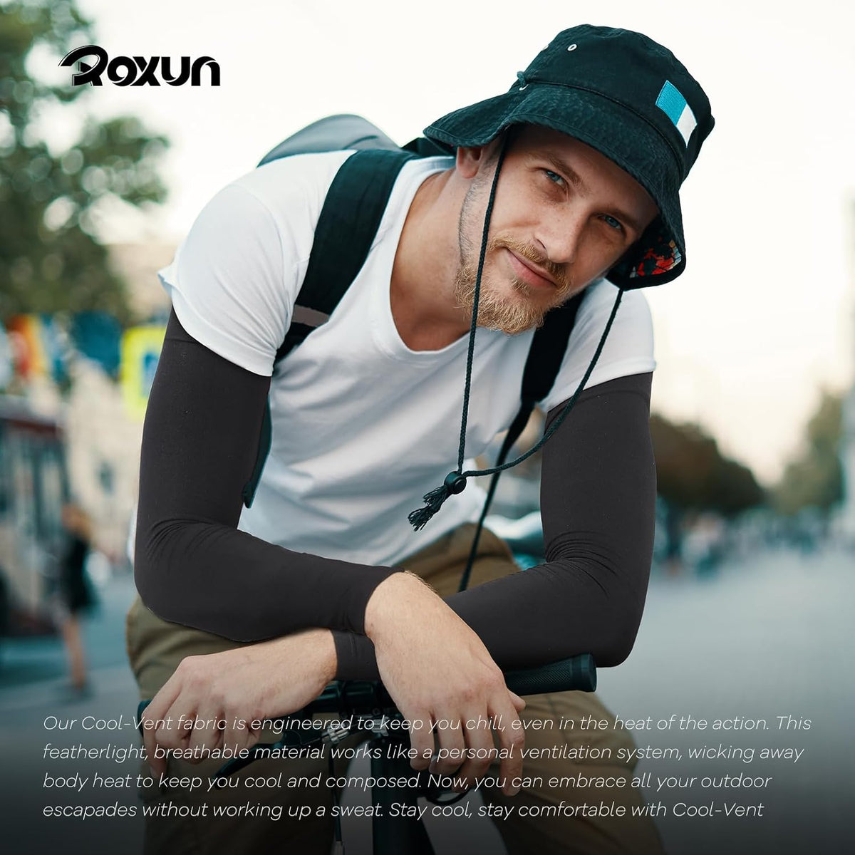 ROXUN Arm Sleeves - Cooling UV Sun Protection Compression Gear for Men and Women