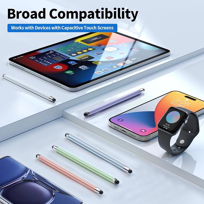 Stylus Pen for Touchscreen, 2-in-1 High Sensitivity & Accuracy | Rubber tip