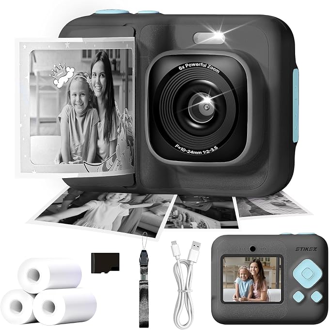 Kids Camera, 1080P Instant Digital Print Camera