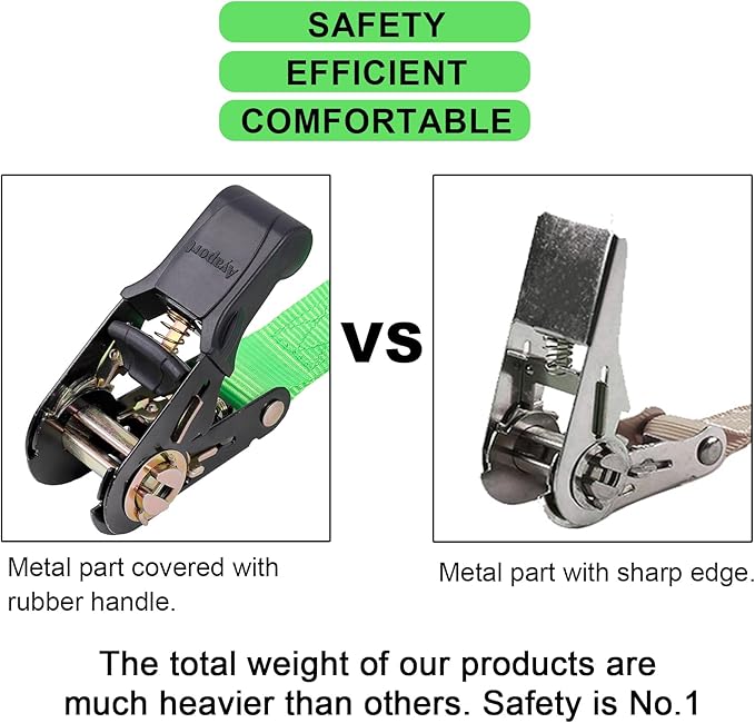 Ayaport Endless Ratchet Strap Ratcheting Tie Down Motorcycle Car Roof Rack Trailer Cargo Straps…