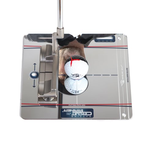 EyeLine Golf Putting Mirror, Circuit Trainer, Portable Putting Alignment Training Aids with Carry-on Bag, Indoor and Outdoor Practice, Golf Accessories, for Trainer (Mirror Trainer)