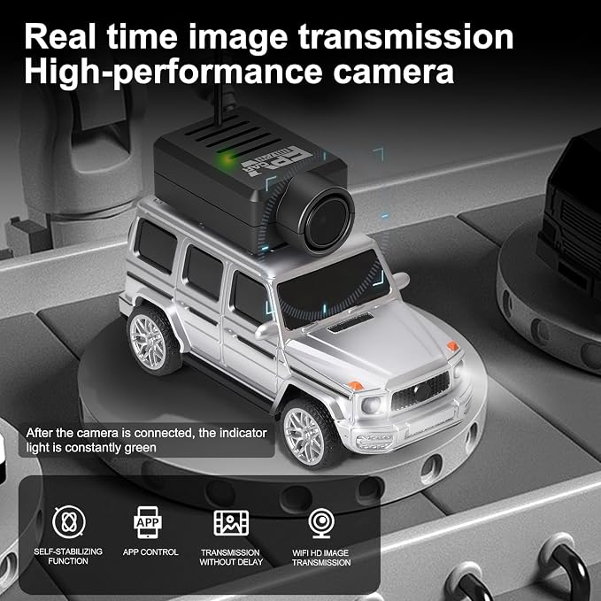 GoolRC WLtoys 6406 Mini RC Car, 2.4GHz 1:64 Scale FPV Remote Control Car