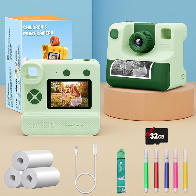 Kids Camera Instant Print, Christmas Birthday Gifts
