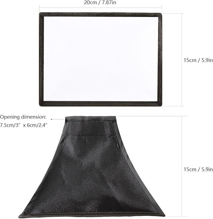 waka Flash Diffuser Light Softbox, Speedlight Softbox Collapsible