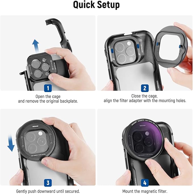 NEEWER 67mm Magnetic CPL Filter Set, Circular Polarizing Multicoated HD