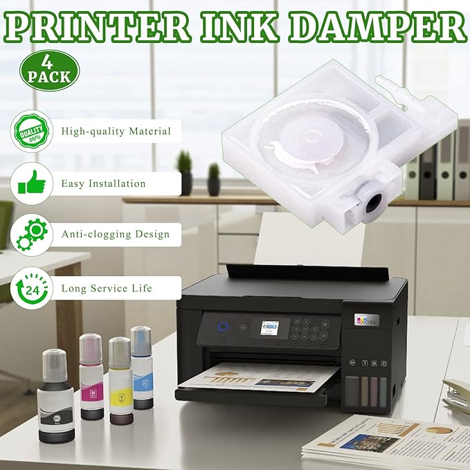 4PCS Printer Ink Damper Replacement Fit