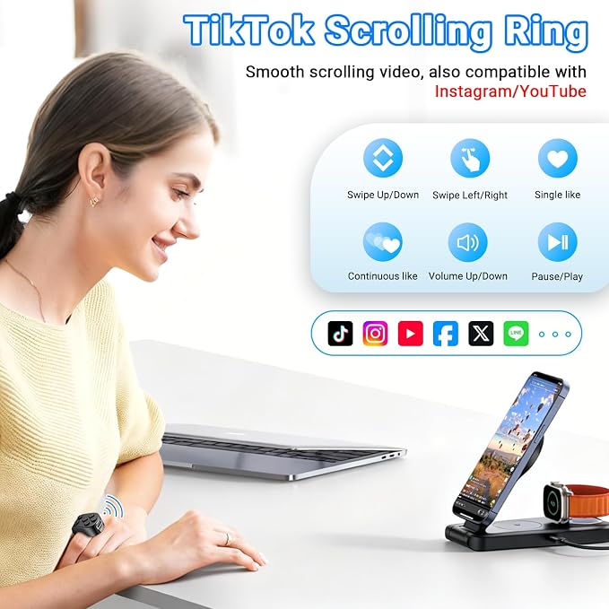 TikTok Scrolling Ring Remote Control, Page Turner
