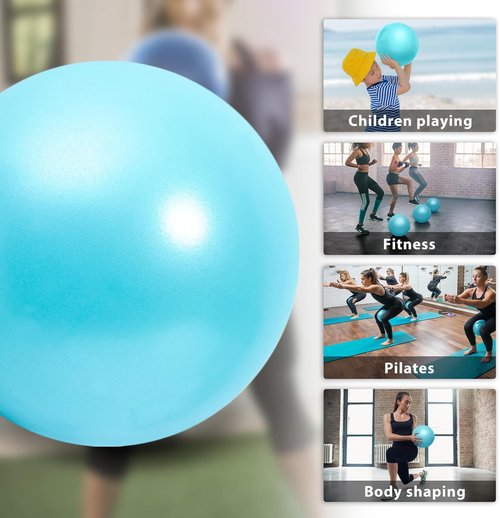 Cikyner 9-Inch Soft Pilates Ball - Mini Exercise Ball for Yoga, Physical Therapy & Home Workouts