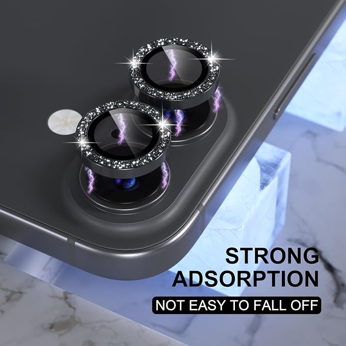 Choiche Compatible for iPhone 16 /iPhone 16 Plus Camera Lens Protector Bling
