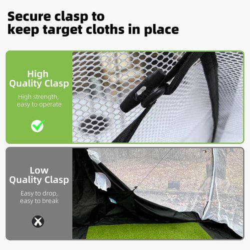 Golf Net 10x7ft - All-in-One Practice Net with Tri-Turf Mat & Target, 5 Balls & Carry Bag, Durable Backyard Driving Nets for Indoor Outdoor Swing, Gifts for Men and Golfers