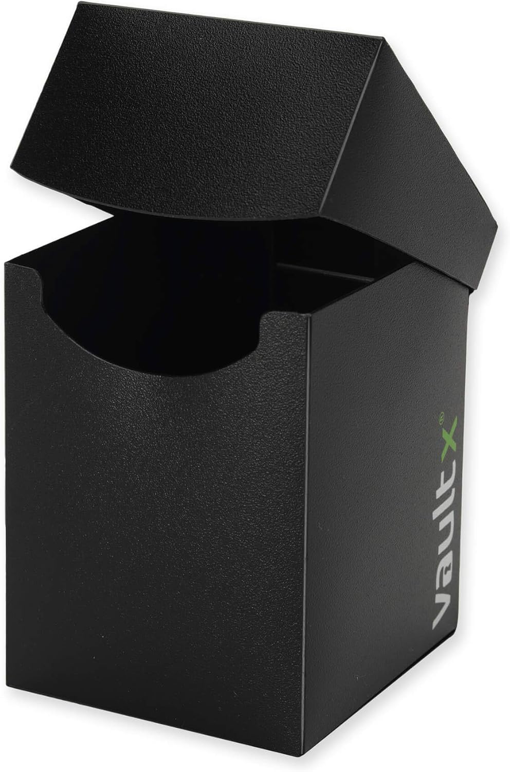 Vault X Trading Card Deck Box - Large Standard Holder with 150 Black Sleeves for MTG & TCG