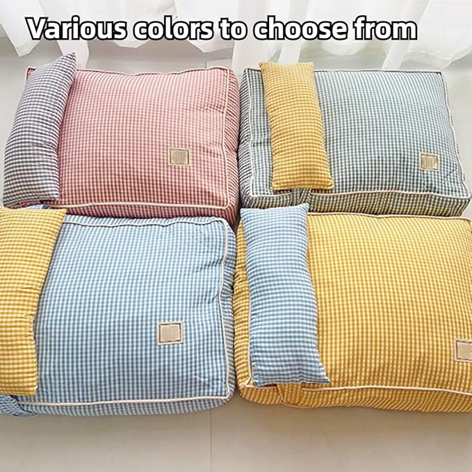 Dog Bed for Small Dogs, Dog Mattress with Pillow for Crate Kennel, Sofa Dog Bed, Super Soft Pet Bed for Medium, Small Dogs Breeds,Pet Bed Puppy Bed,Beds & Furniture (Grey,X-Large)