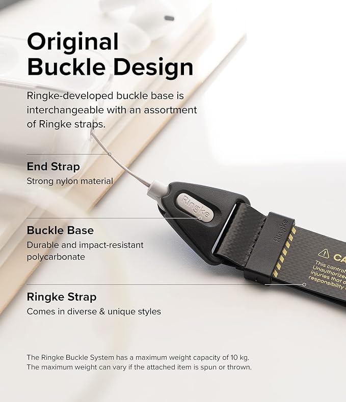 Ringke Hand Strap Designed for Camera Strap and Phone Strap, Adjustable Sturdy