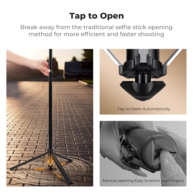 K&F CONCEPT 71“ Face Tracking Tripod, Auto Face Tracking Selfie Stick, Auto