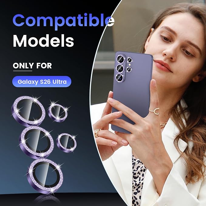 Tensea (3+2PCS Compatible with Samsung Galaxy S26 Ultra Camera Lens Protector