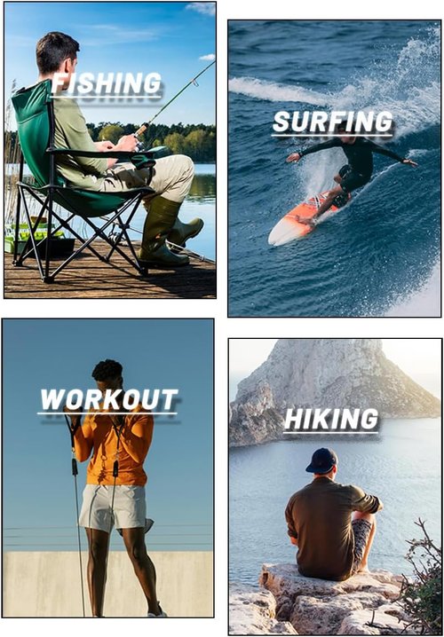 MAGCOMSEN Men's Long Sleeve Athletic Shirts - UPF 50+ UV Protection for Hiking & Running