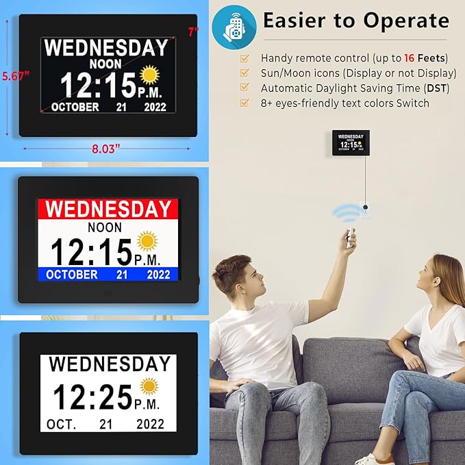 MASSII 27 Alarms Digital Talking Clock