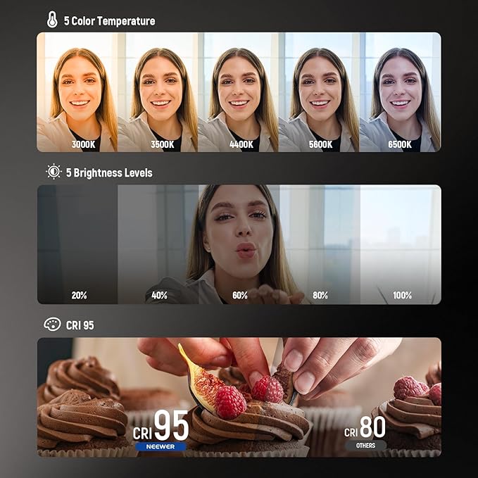 NEEWER BASICS Magnetic Selfie Light Compatible