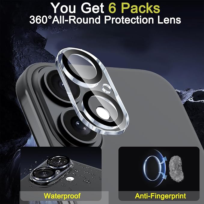 Ferilinso 6 Pack Camera Lens Protector