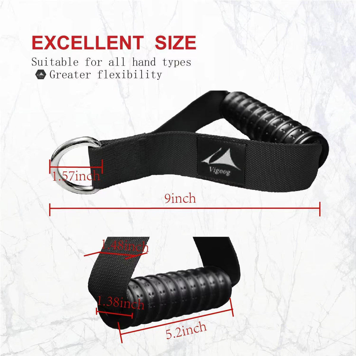 Skiennix Heavy Duty Gym Workout Handles - Comfortable Grip for Cable Machines & Resistance Bands | Home Exercise Equipment
