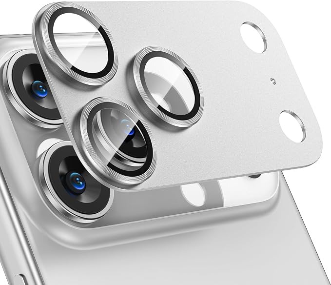 Tensea for iPhone 17 Pro Max Camera Lens Protector, Metal Aluminum Alloy