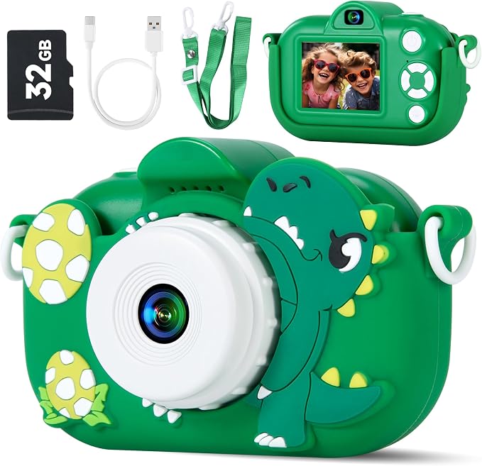 Kids Camera Boys Toys for 3 4 5 6 7 8 9 Years Old Boys, 48MP Dual Lens Kids
