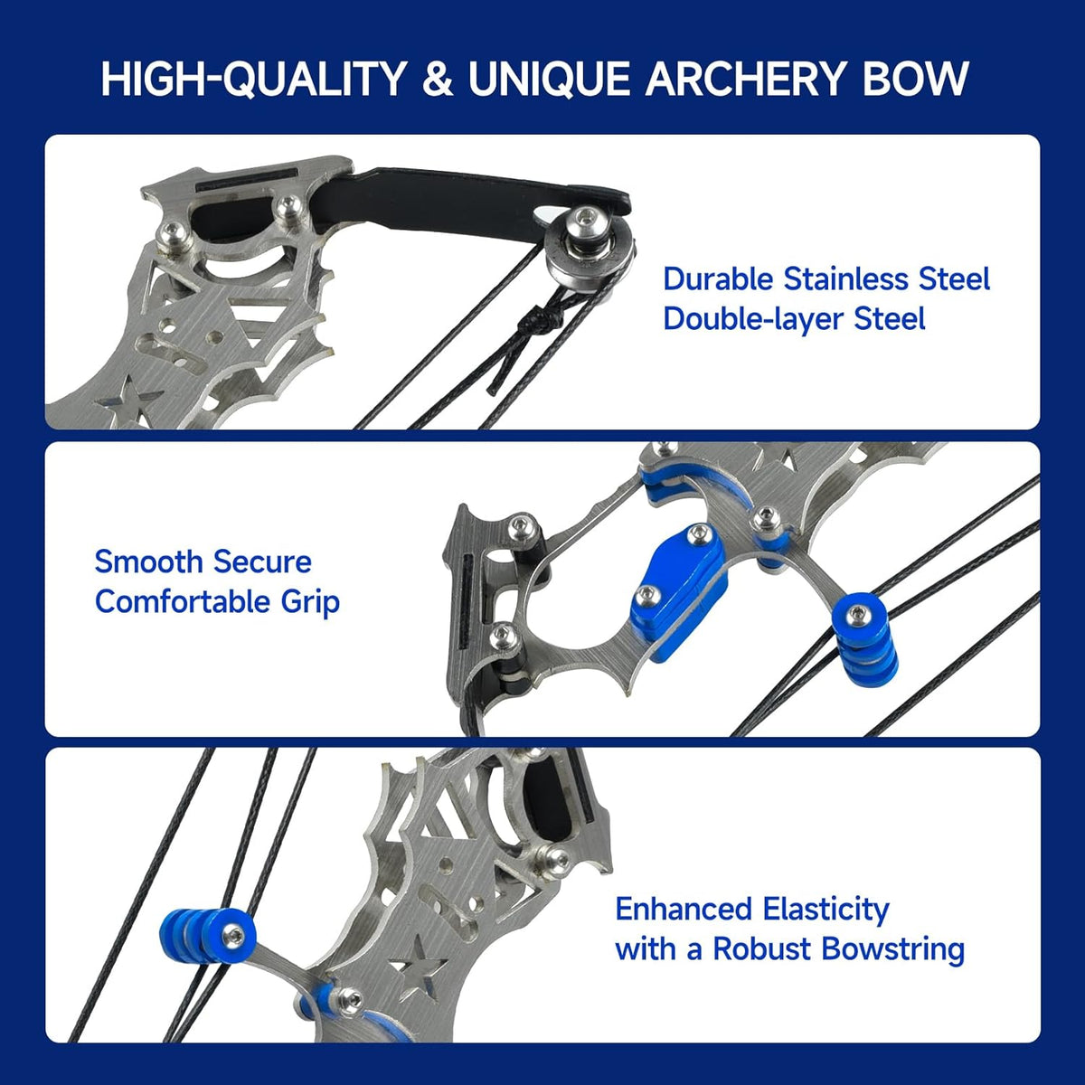 Skiennix Mini Compound Bow and Arrow Set - Perfect for Ages 14+ | Ideal for Target Shooting & Archery Games