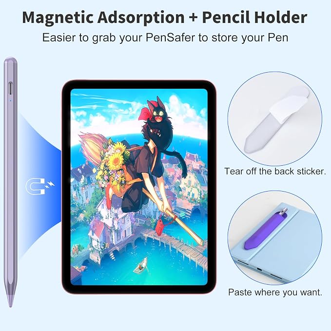 Stylus Pen for iOS&Android Touch Screens, Active Pencil for Samsung, Smart