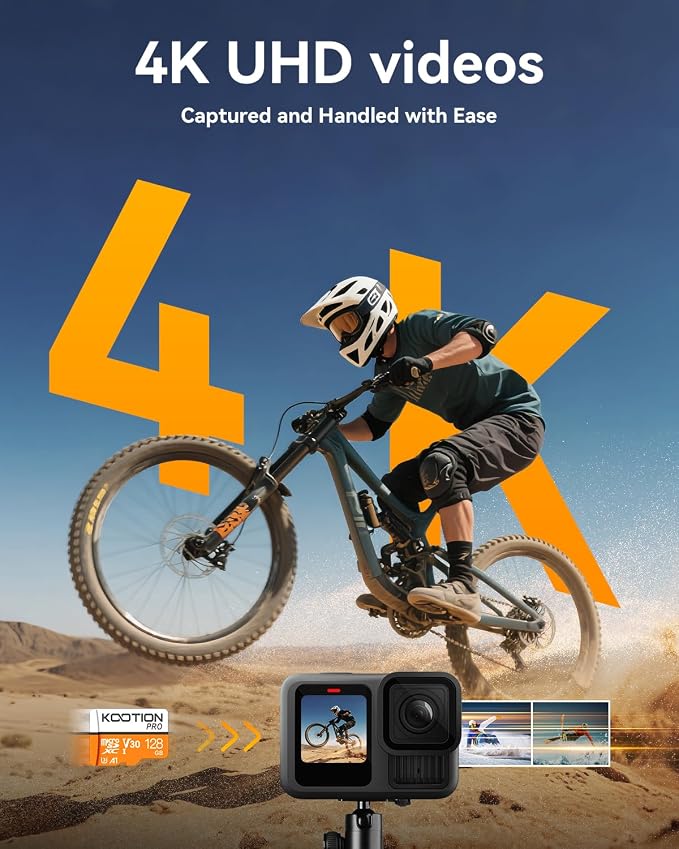 KOOTION 5 Pack Micro SD Cards 128GB, U3 microSDXC Flash Memory Card
