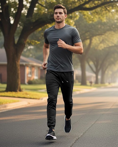 BUXKR Men's Casual Joggers - Comfortable Sweatpants for Running & Athletic Activities