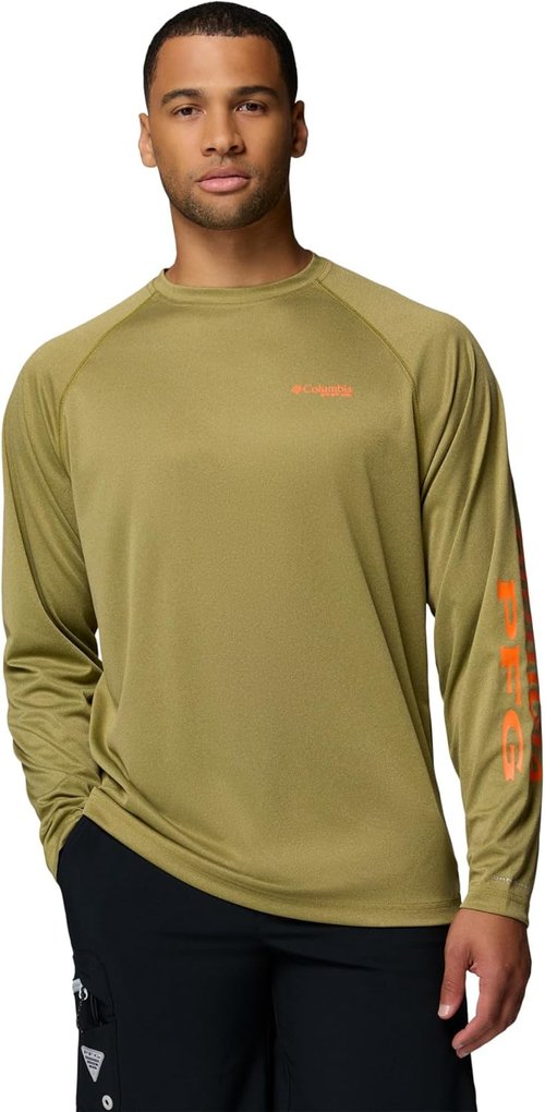 Columbia Men's PFG Terminal Tackle Fishing Shirt - Lightweight, Quick-Dry, Long Sleeve