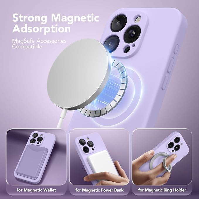 Magnetic for iPhone 15 Pro Case, Compatible