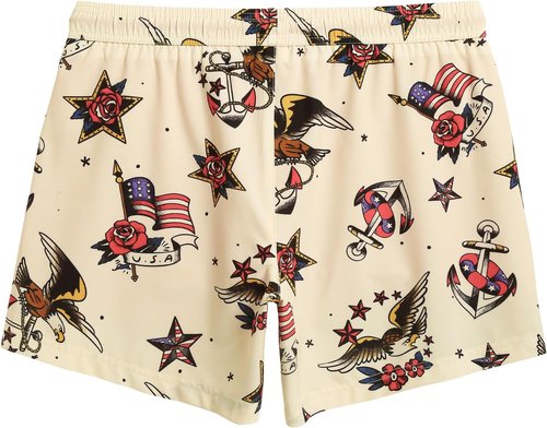 Maamgic Men's Swim Trunks - 5.5 Inch Quick-Dry Board Shorts with Compression Liner & Zipper Pockets