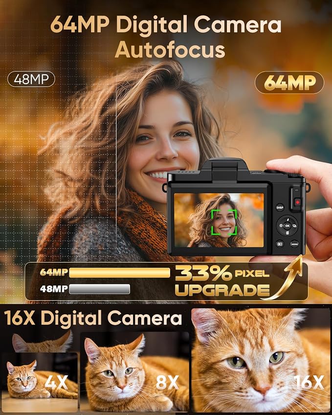 4K Digital Camera for Photography