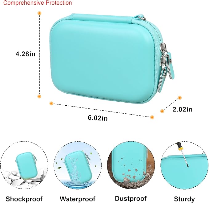 Elonbo Carrying Case for KODAK Step Instant Smartphone Photo Printer, Portable