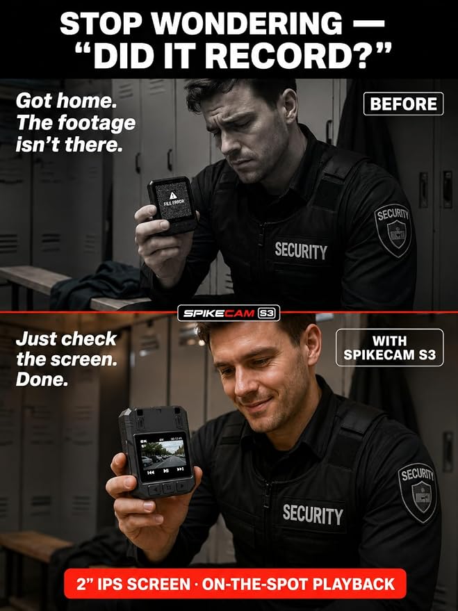 SPIKECAM S3 4K Body Camera