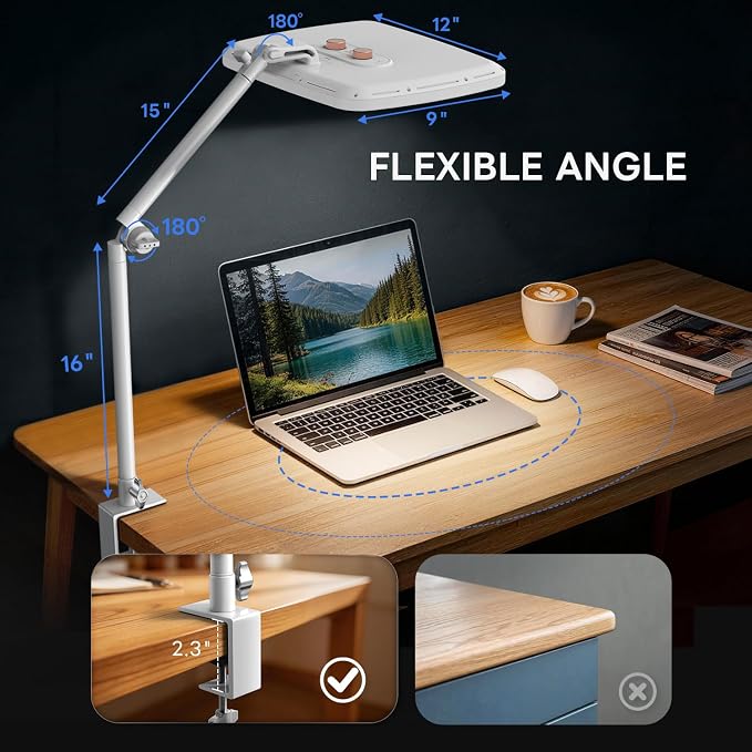 NiceVeedi 14" Soft Key Light, Dimmable Desk Ring Light