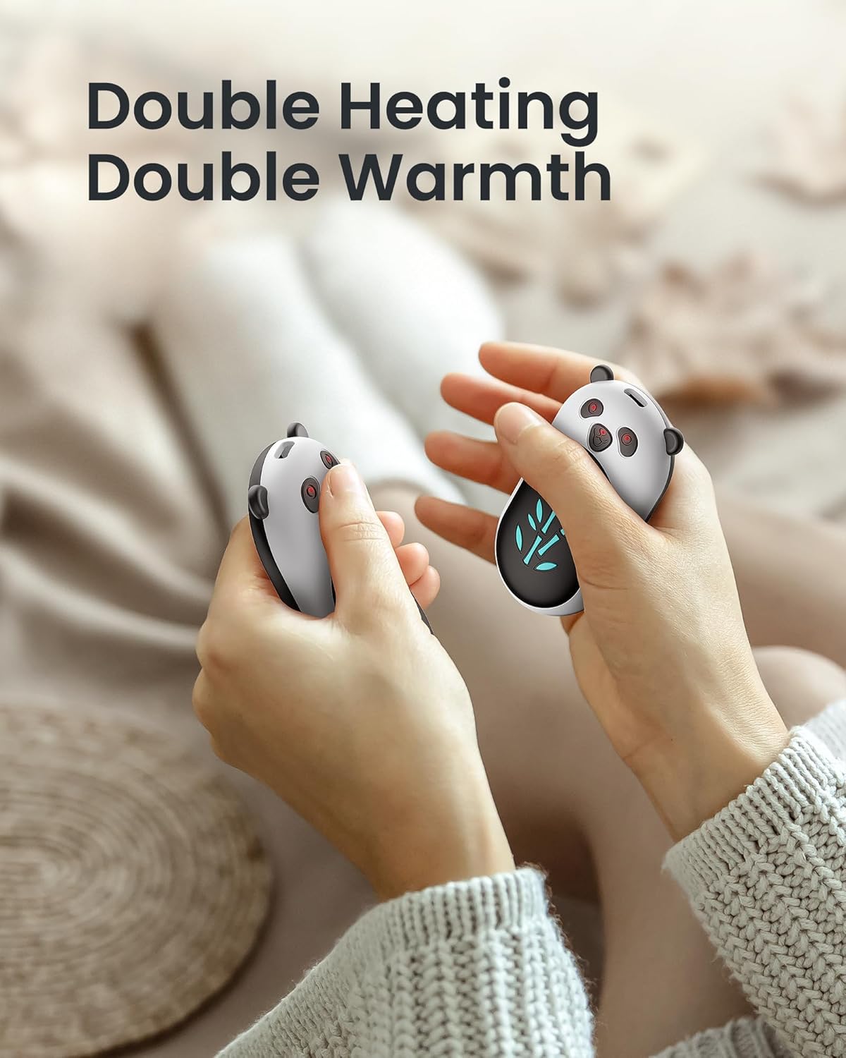Skiennix Rechargeable Hand Warmers - 6000mAh Portable Electric Heater | 20 Hours of Warmth for Outdoor Adventures
