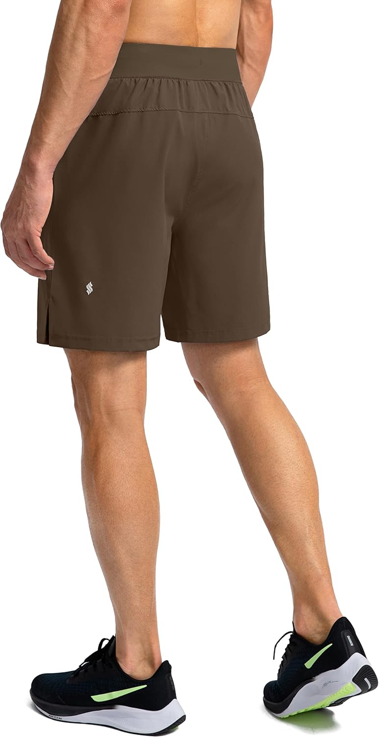 Soothfeel Men's Running Shorts - Lightweight Athletic Shorts with Zipper Pockets | 9"/7"/5" Sizes