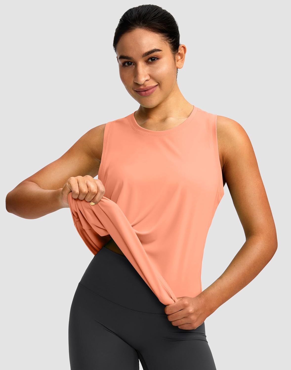 Skiennix Women's Athletic Tank Tops - Racerback Sleeveless Design for Yoga & Gym | Loose Fit